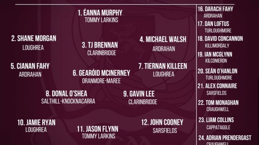 Galway Senior Hurling team named for Walsh Cup opener against Offaly