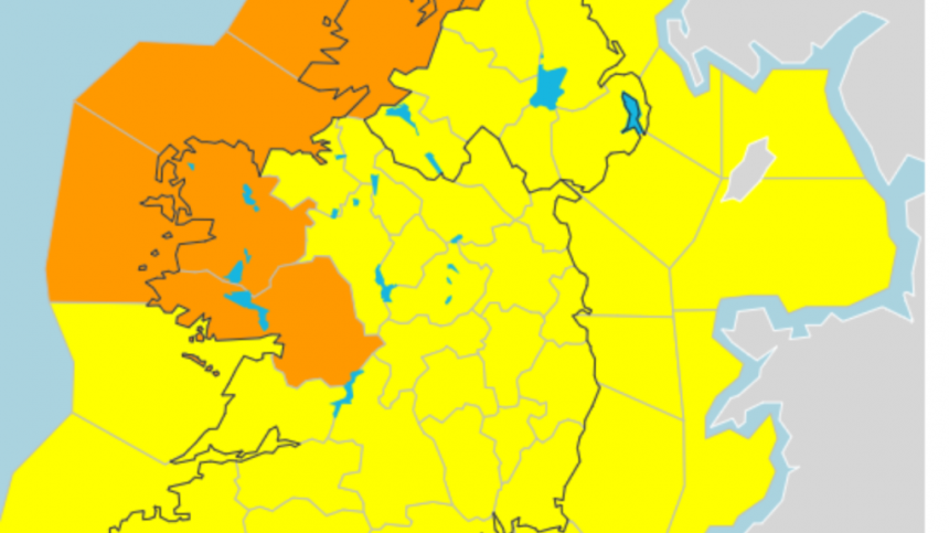 Galway to be back under a severe wind alert tomorrow evening as a new storm hits Ireland