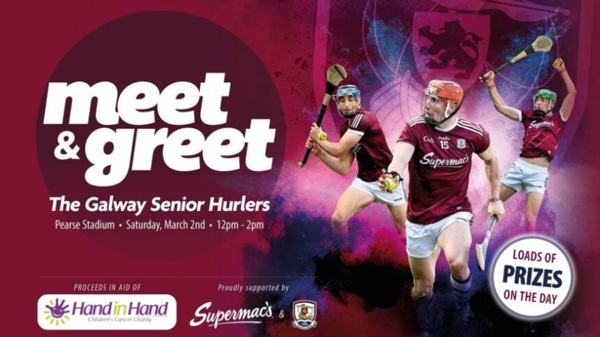 Galway Senior Hurling Captain looking forward to Saturday's Family Fun Day for Hand in Hand