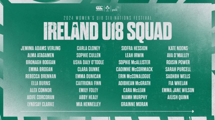 Eight Connacht players named in Irish U18 Women's Squad for The Six Nations