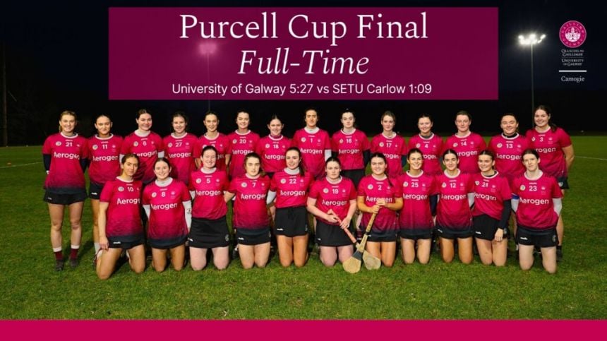 University of Galway are Purcell Cup Champions - Report and Reaction