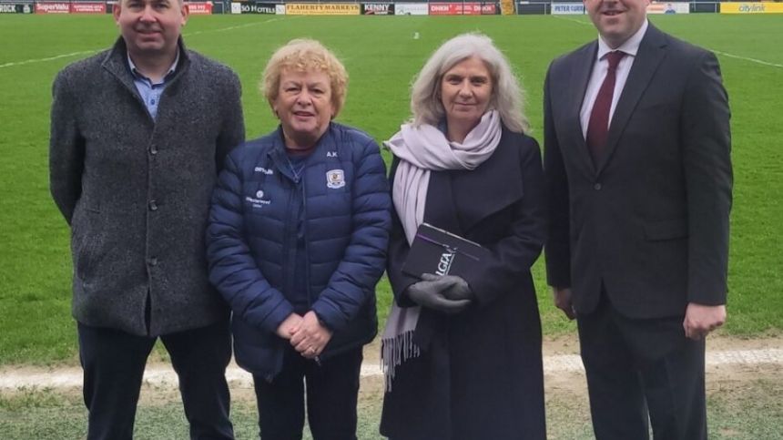 Sports Minister Thomas Byrne visits Galway Utd, Galway GAA and Connacht Rugby