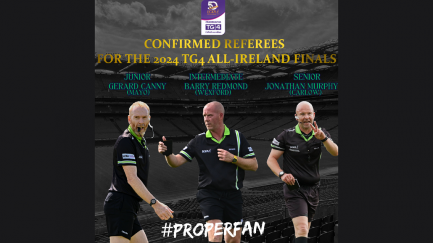 Referees announced for 2024 TG4 All-Ireland Ladies Football Finals