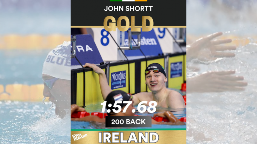 John Shortt Returns Home Following Successful European Swimming Championships