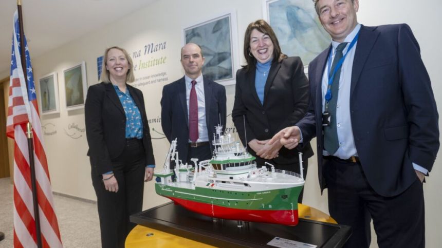 American Ambassador visits Marine Institute’s national headquarters in Oranmore