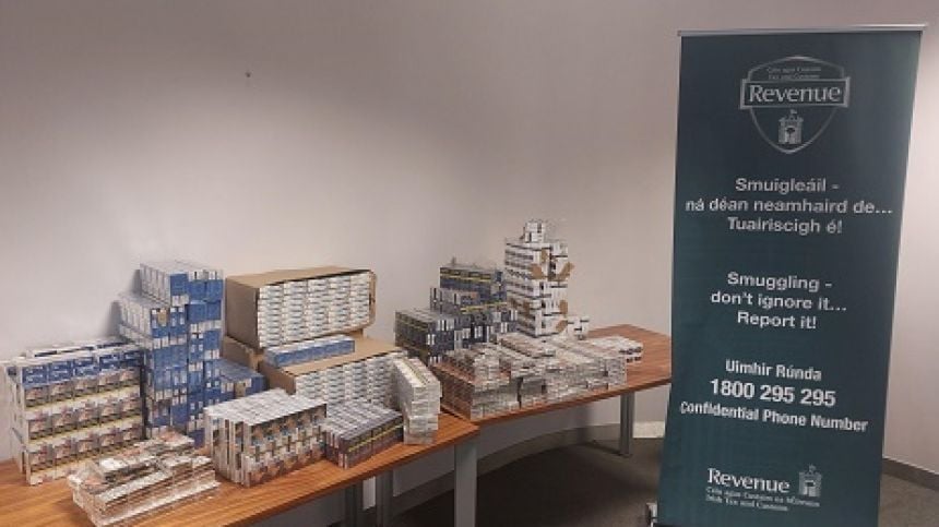 Revenue seizes contraband cigarettes worth €44,000 in Galway