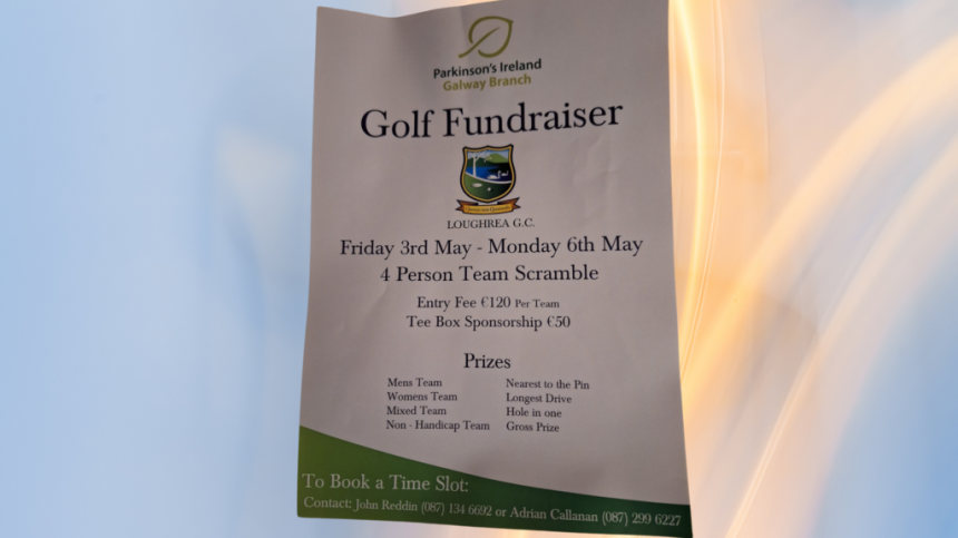 Golf Fundraiser For Parkinsons Galway Branch