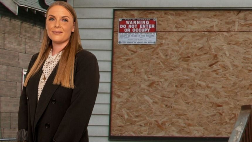 City east candidate Aisling Burke says boarded up homes "wrong and frustrating"