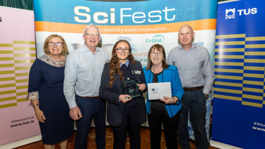 Glenamaddy student wins top prize at SciFest@TUS Athlone