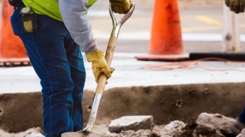 Work begins on new footpaths for Rosshill Road