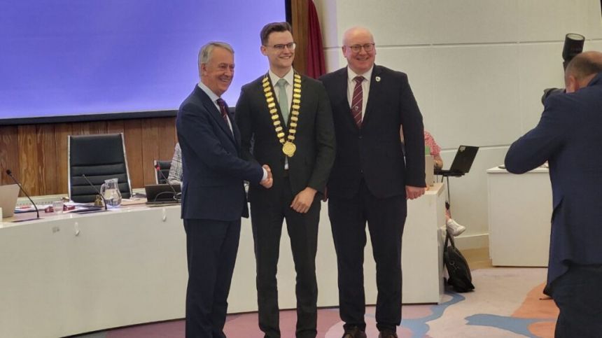 Monivea Councillor Albert Dolan elected as youngest ever Cathaoirleach of County Galway