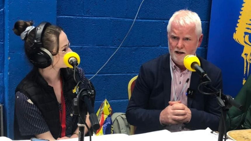 Tuam - Shaun Cunniffe (II) speaks with Sarah Slevin