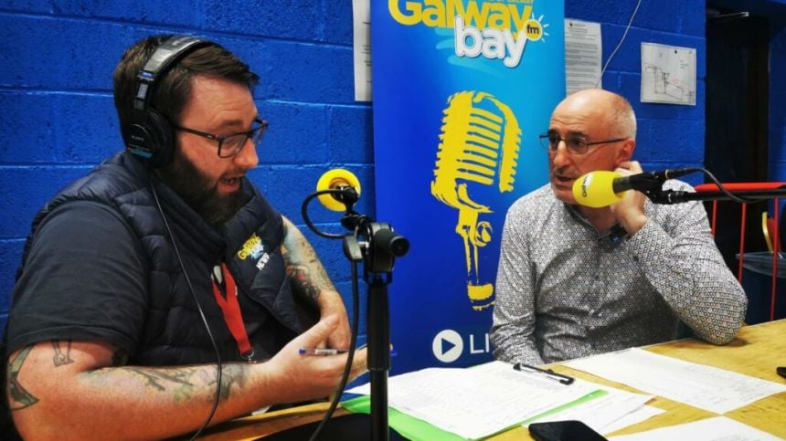 Athenry/Oranmore - Tomás Grealish (IND) speaks to David Nevin