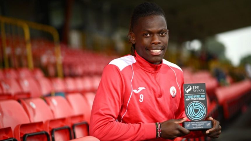 Wilson Waweru of Sligo Rovers Named SSE Airtricity/Soccer Writers Ireland Player of the Month for July