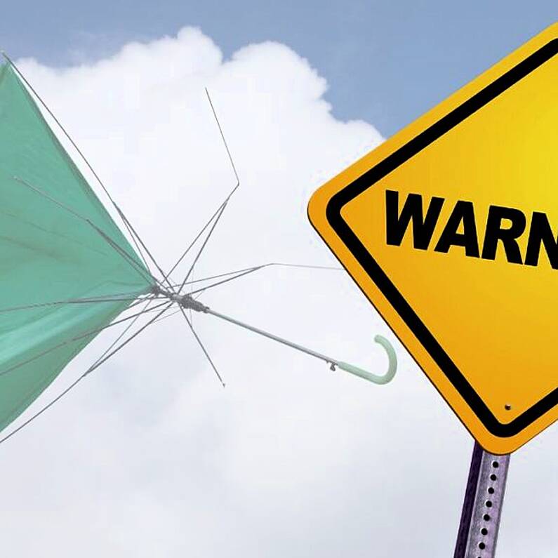 Status yellow wind warning for Galway from midnight tonight