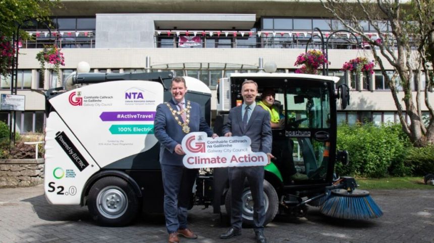 First electric sweeper in West takes to the streets of Galway City