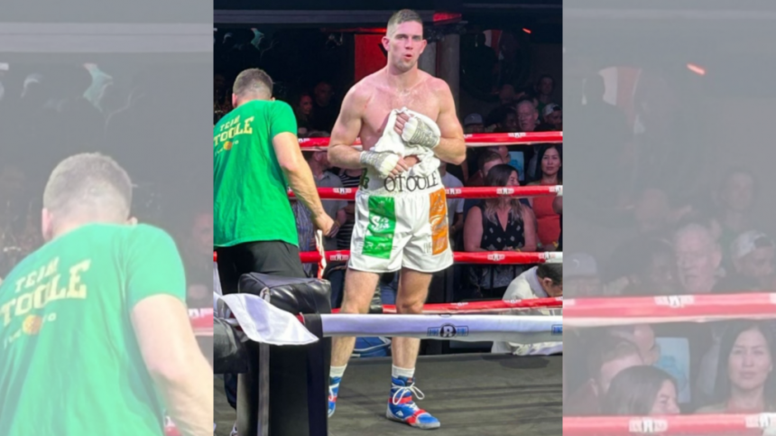 Thomas O'Toole makes it 11-0 as a professional after Friday's win in Boston