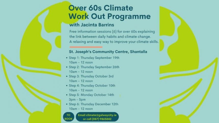 Climate Action course for over 60s taking place in Shantalla