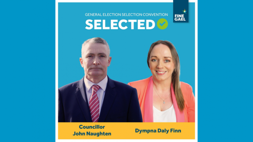 Fine Gael select John Naughten and Dympna Daly-Finn to contest Roscommon-Galway Constituency in General Election