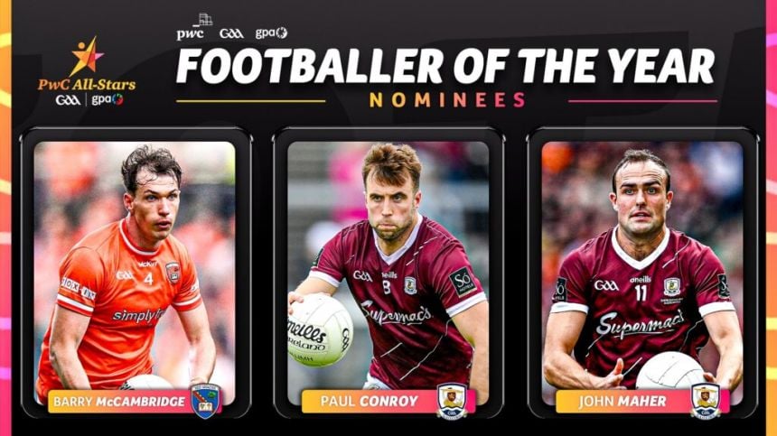 Eight Football All-Star nominations for Galway