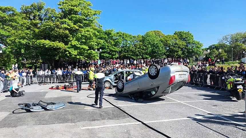 TY students describe road accident re-enactment in Salthill today as 'shocking' and an 'eye-opener
