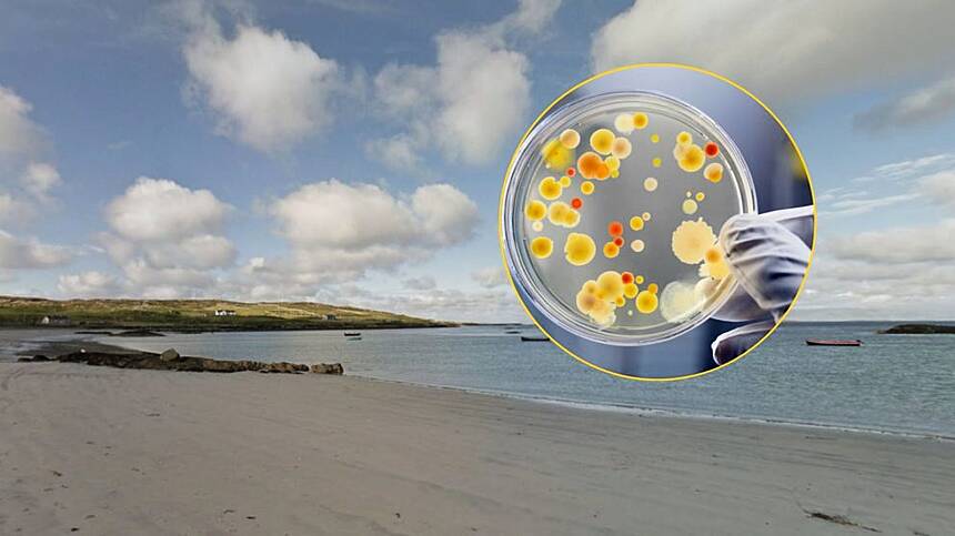 High levels of bacteria prohibit bathing on East End Beach in Inisbofin