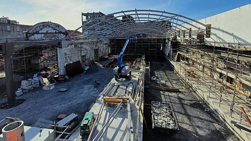 Work progressing on the redevelopment of Ceannt Station