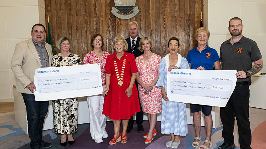 Two Galway charities presented with proceeds from Cathaoirleach’s Ball