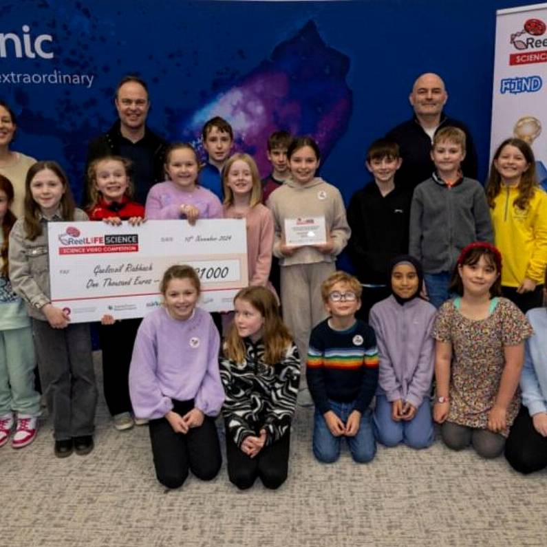 Pupils from Gaelscoil Riabhach in Loughrea crowned primary school winners at science competition