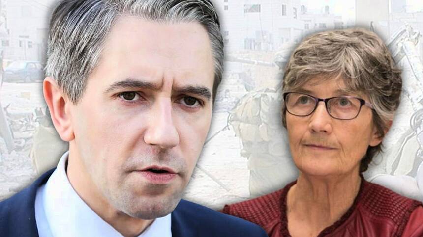 Catherine Connolly clashes with Tanaiste Simon Harris over Ireland's support for Palestine