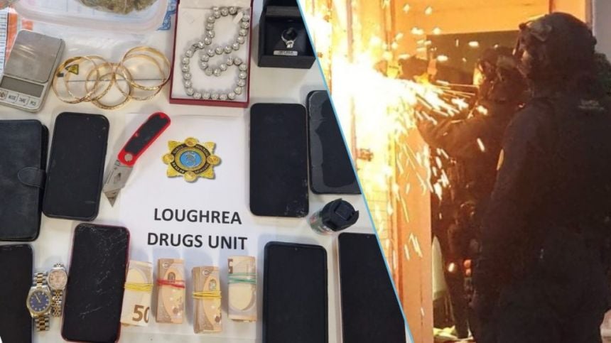 Two arrests after drugs and jewellery seizure in Loughrea