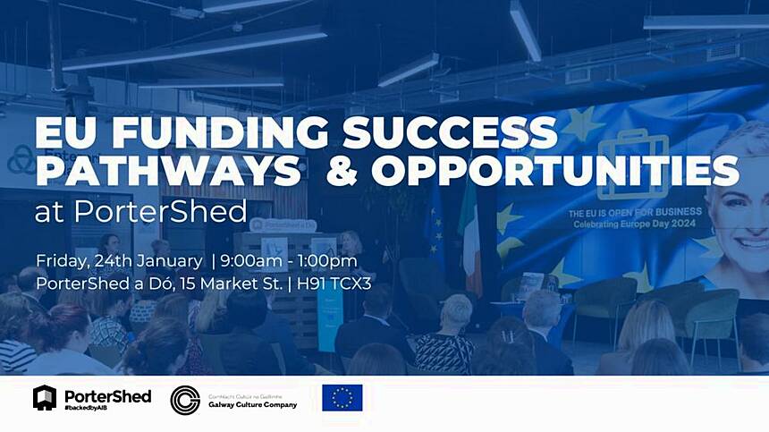 Businesses urged to attend EU funding workshop in the city's Porter Shed