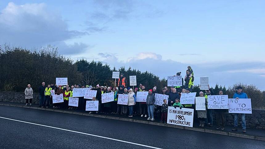 Locals protest over plans for student accommodation block in Terryland