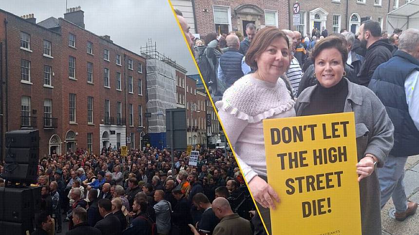 Strong Galway contingent among hundreds of businesses protesting in Dublin