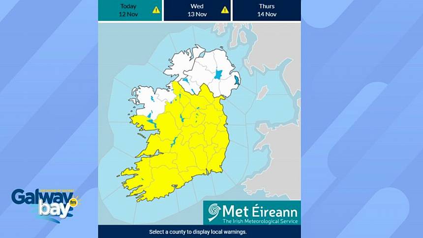 Status yellow fog warning for most of the country including Galway from 6 this evening