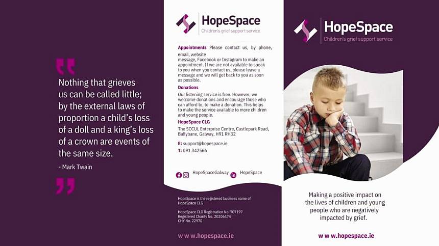 HopeSpace hosts open day tomorrow for Bereaved Children's Awareness Week