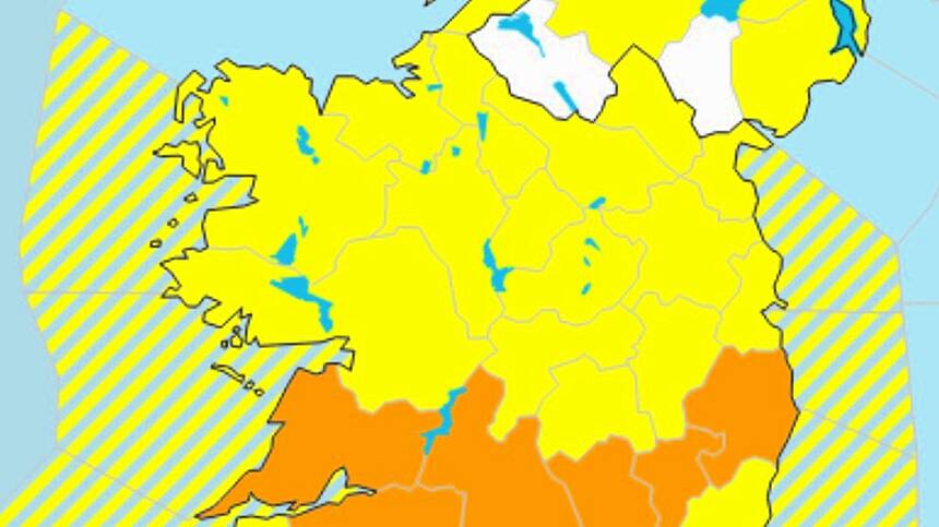 Status yellow snow and ice warning for Galway tomorrow