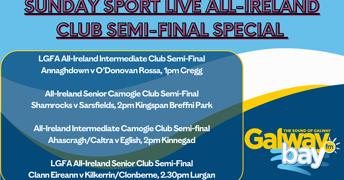 Sunday Sport LIVE All-Ireland Club Semi-Final Special | GalwayBayFM