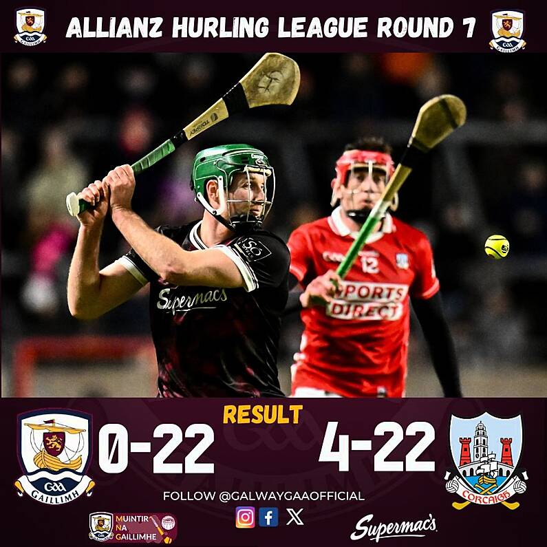 Galway Lose To Cork In Allianz National Hurling League