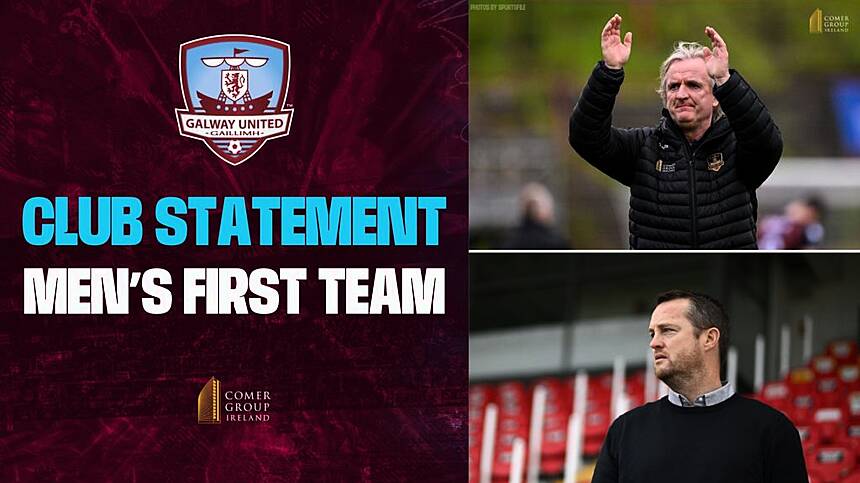 Galway United Club Statement – Men’s First Team
