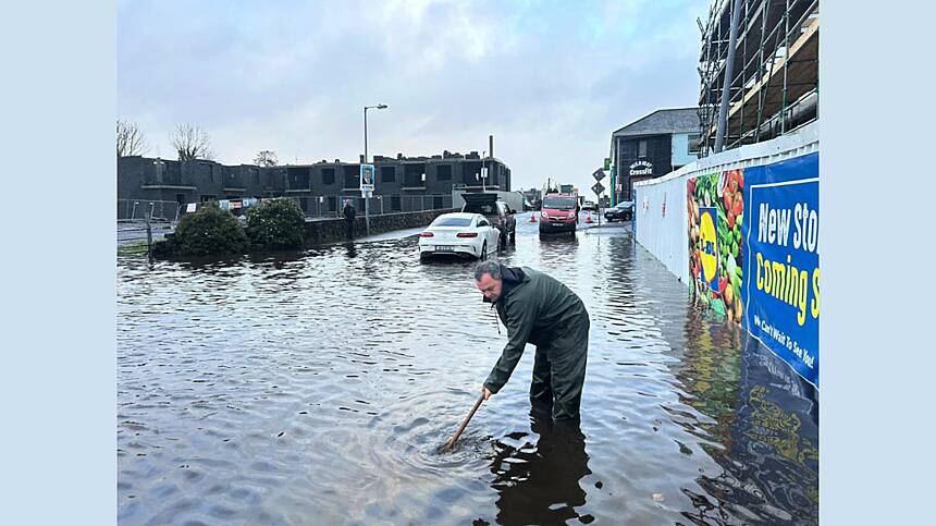 Heavy flooding reported and thousands of homes without power following Storm Bert