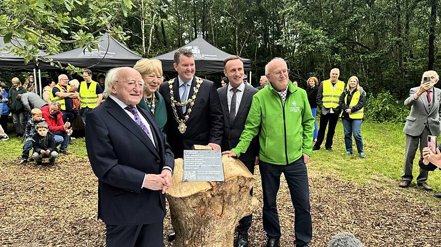 President Michael D. Higgins celebrates 25th anniversary of Terryland Forest Park