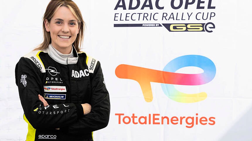 Raferty Charges Her Way Into Irish Motorsport History With Opel In Electric Rally Cup