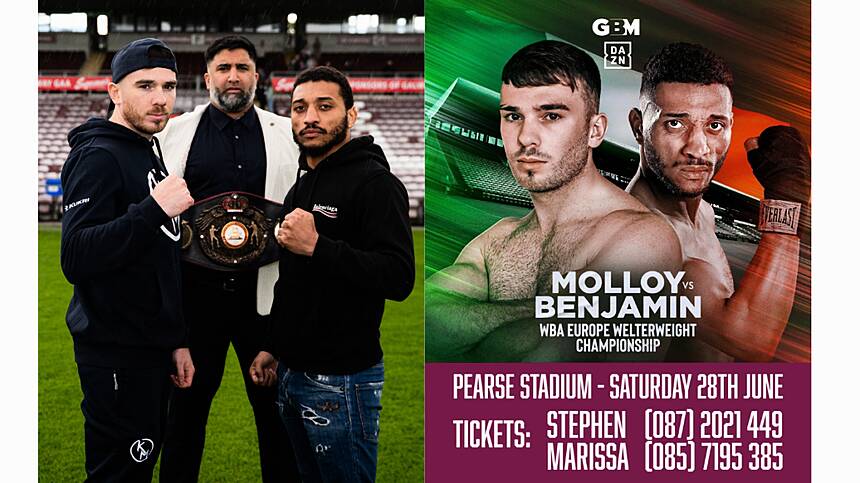 Kieran Molloy Stares Down With Kaisee Benjamin At Pearse Stadium