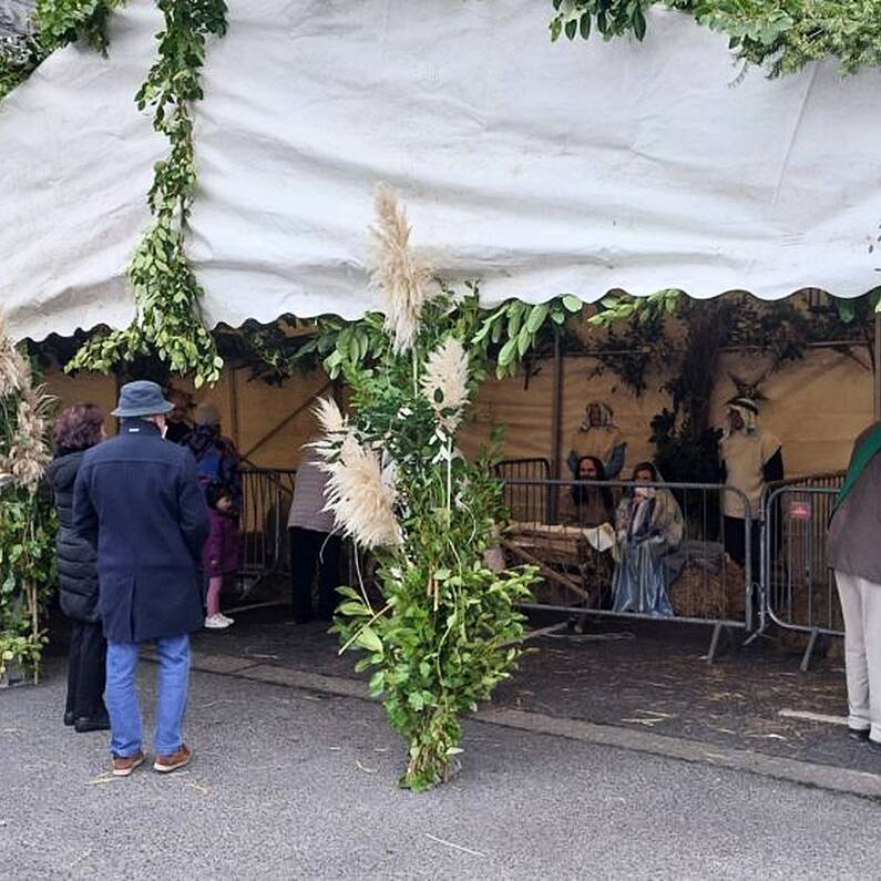 Crowds gather to enjoy this year's Live Crib at Galway Cathedral