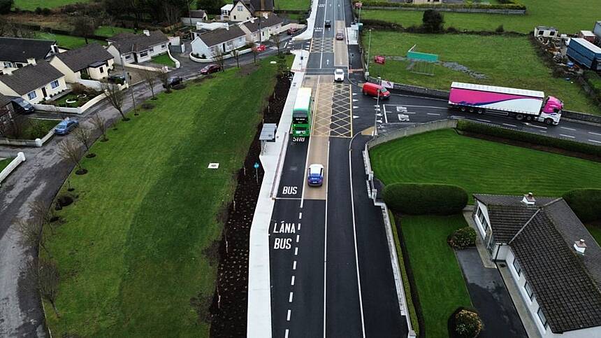 Major bus and pedestrian upgrades at Parkmore completed ahead of schedule