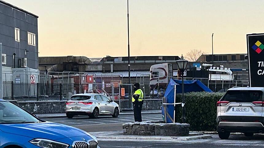 Gardaí attend scene of incident on Tuam Road as area cordoned off