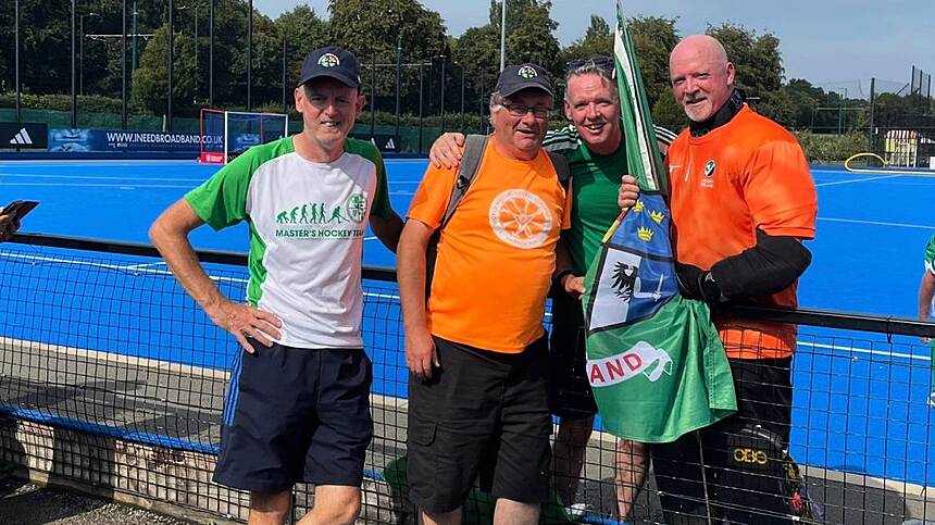 Ballybrit’s Martin White Wins European Bronze With Ireland’s Over 60’s Masters Hockey Team.