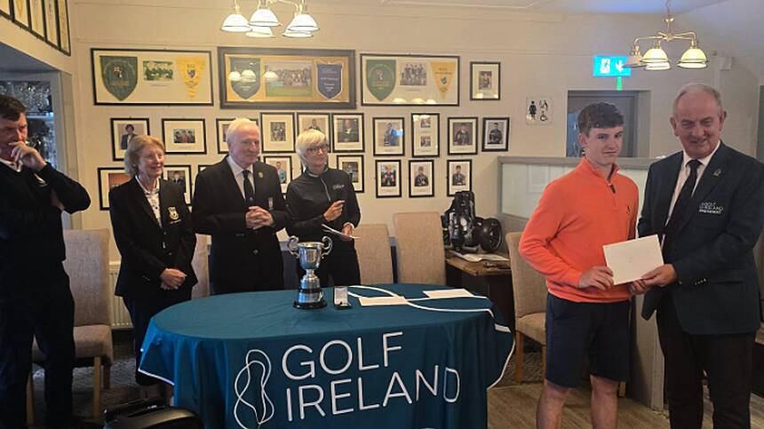 Ballinasloe Golfer Niall Conneely runner-up in Irish U16 Boys' Championship