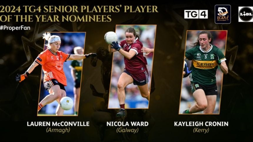 Galway's Nicola Ward Nominated for 2024 TG4 Ladies Football Players’ Player of the Year